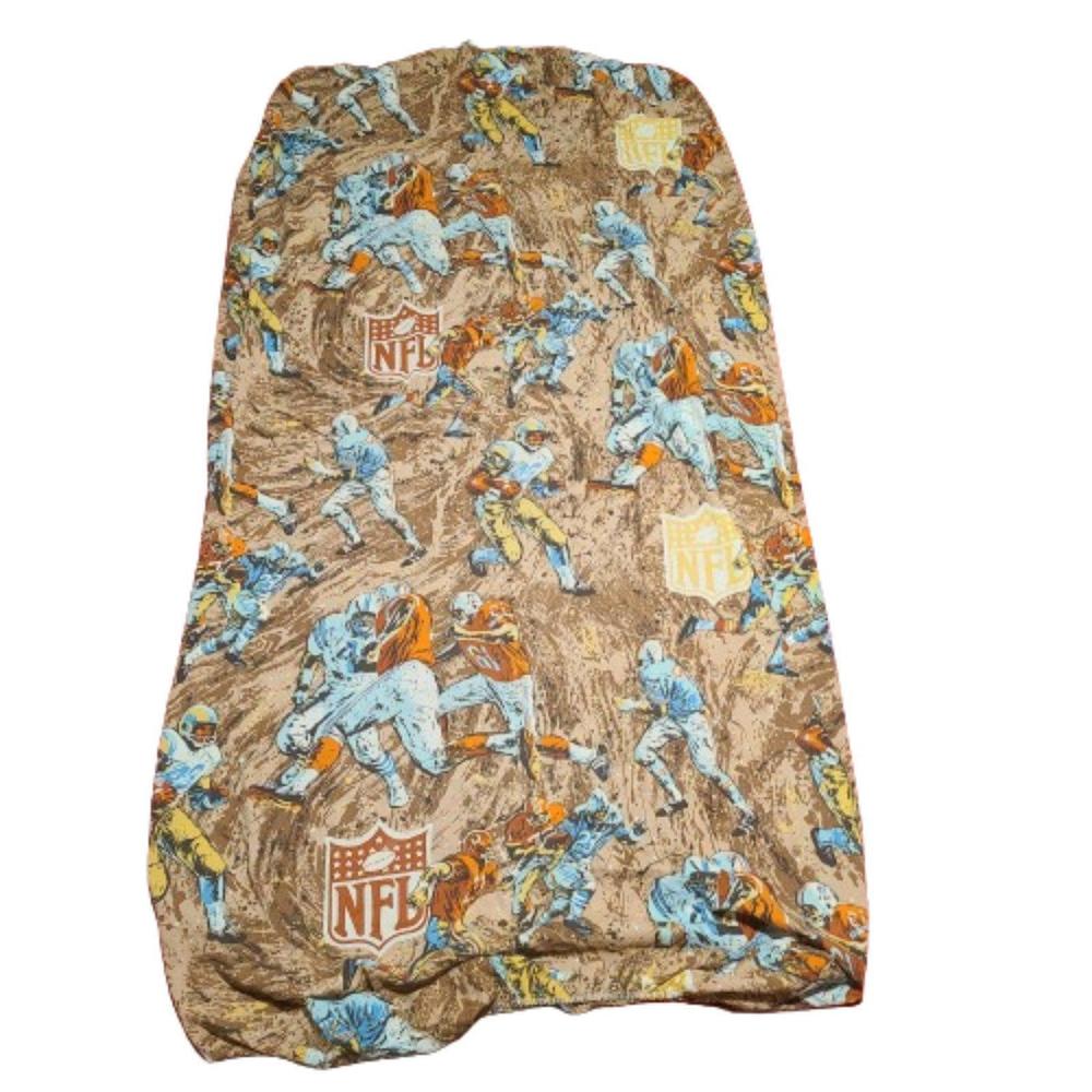 Vintage NFL Your Zone BIBB NFL Football Team 1970s Twin Fitted Sheet